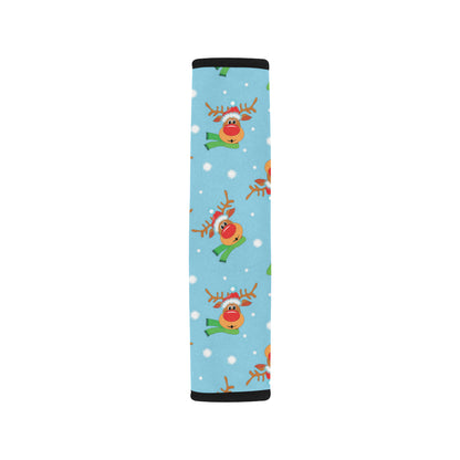 Reindeer cute Pattern Print Design 02 Car Seat Belt Cover