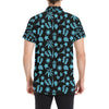 Beach Scene Pattern Print Design 03 Men's Short Sleeve Button Up Shirt