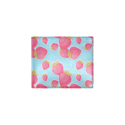 Strawberry Pattern Print Design SB04 Men's ID Card Wallet