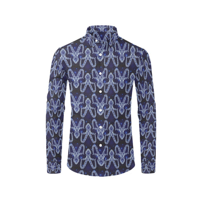 Capricorn Zodiac Pattern Print Design 03 Men's Long Sleeve Shirt