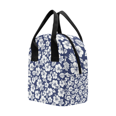 Hibiscus Pattern Print Design HB012 Insulated Lunch Bag