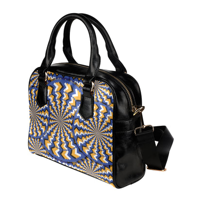 Optical illusion Pattern Print Design A01 Shoulder Handbag