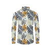 Colorful Tropical Palm Leaves Men's Long Sleeve Shirt