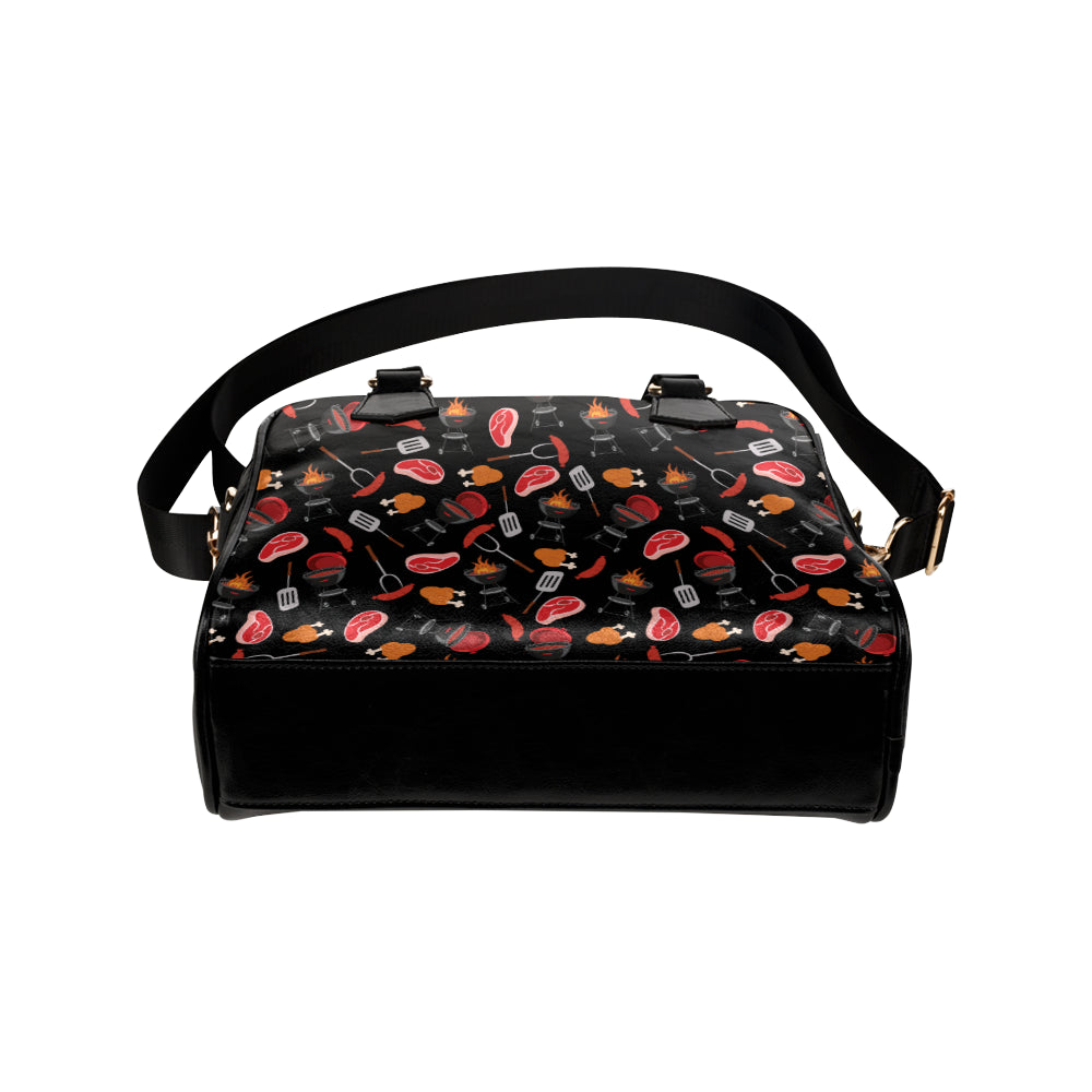 Barbecue Pattern Print Design 04 Shoulder Handbag