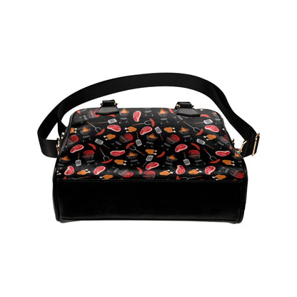 Barbecue Pattern Print Design 04 Shoulder Handbag