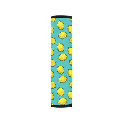 Lemon Pattern Print Design LM04 Car Seat Belt Cover