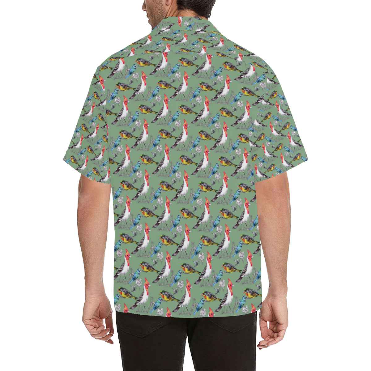 Birds Pattern Print Design 07 Men's Hawaiian Shirt