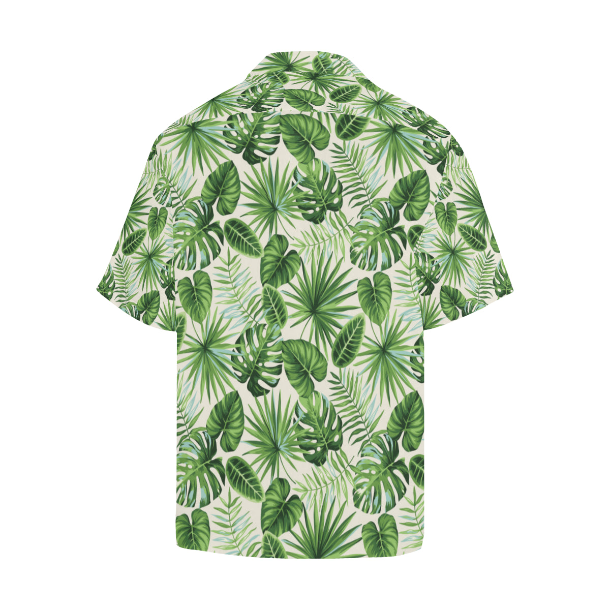 Palm Leaf Pattern Print Design A01 Men's Hawaiian Shirt