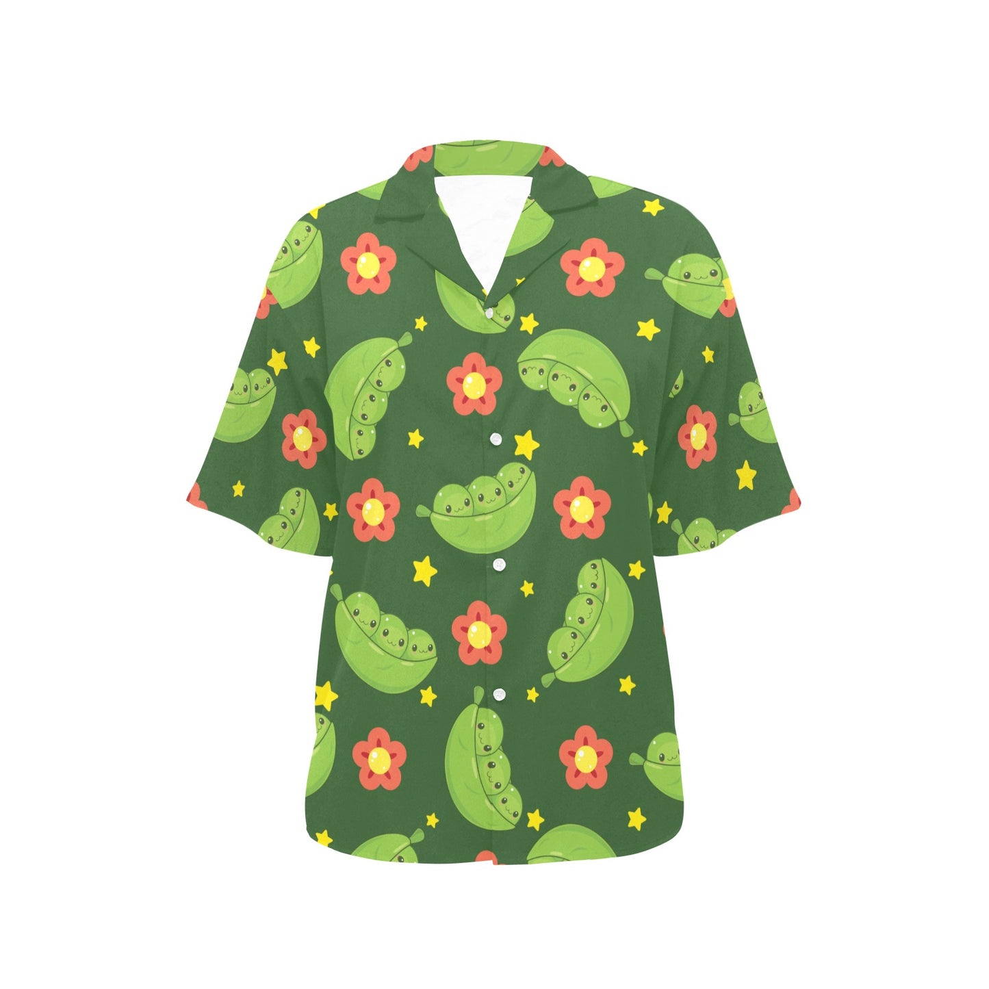 Peas Pattern Print Design A01 Women's Hawaiian Shirt