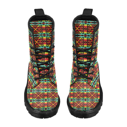 Kente Red Design African Print Women's Boots