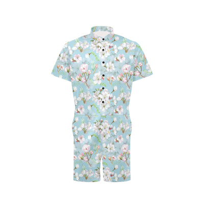 Apple blossom Pattern Print Design AB06 Men's Romper