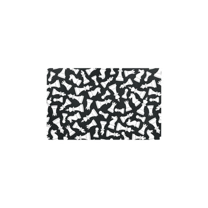 Chess Pattern Print Design 01 Kitchen Mat