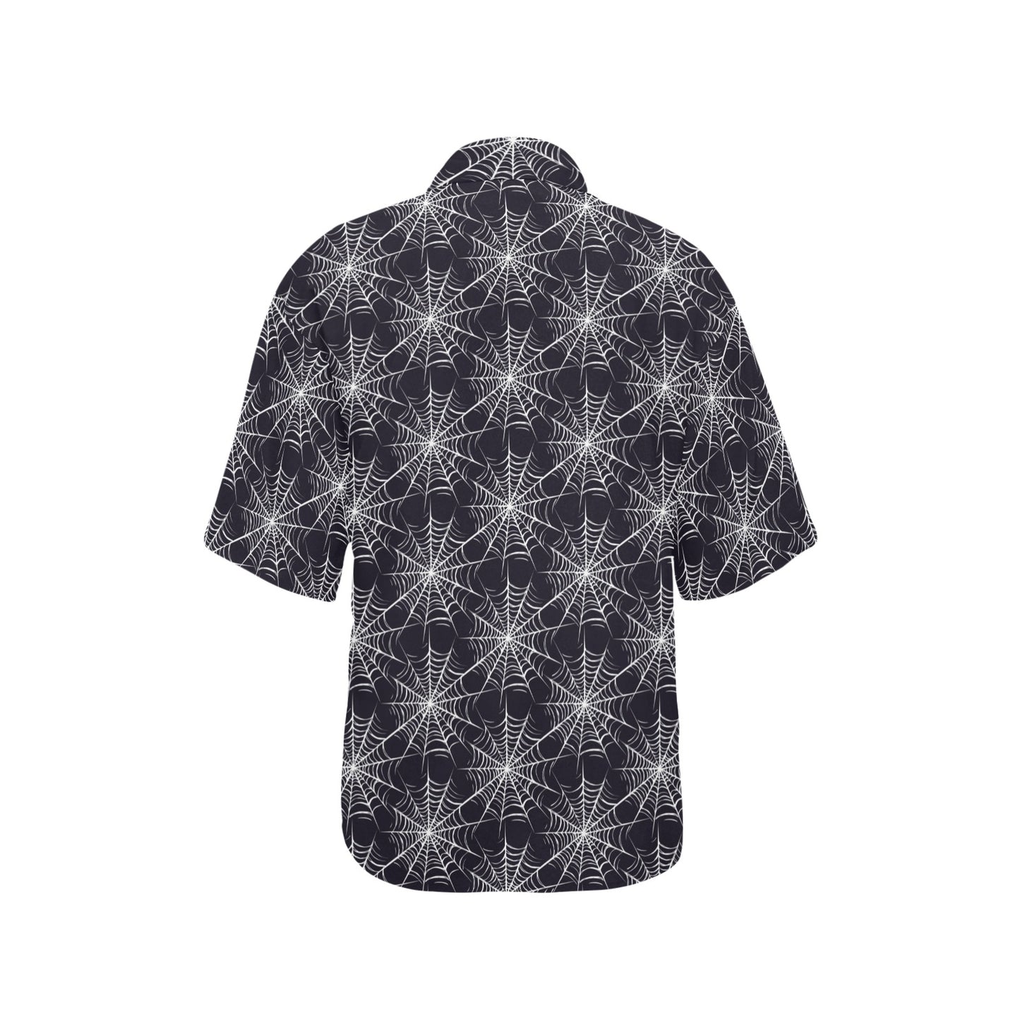 Spider Web Print Design LKS303 Women's Hawaiian Shirt