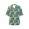 Tiger Tropical Print Design LKS301 Women's Hawaiian Shirt