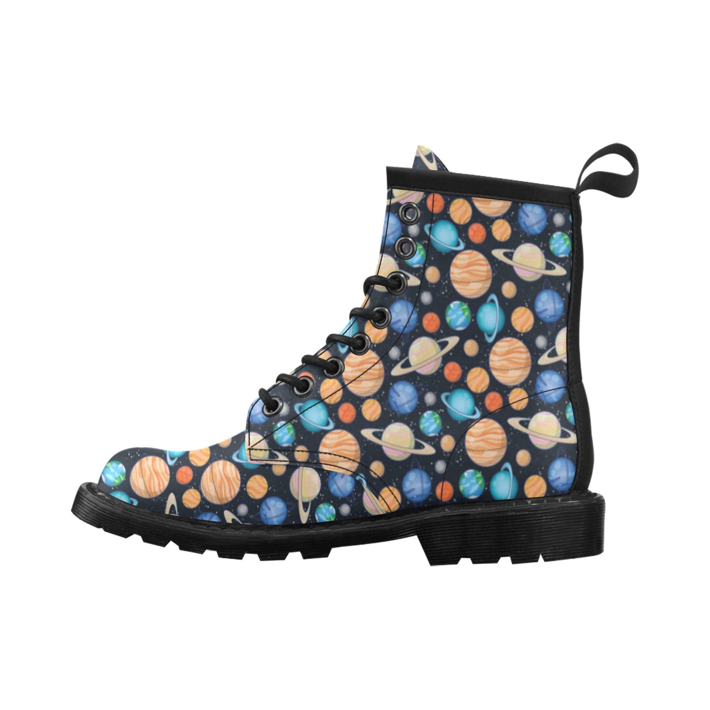 Planet Colorful Print Design LKS301 Women's Boots
