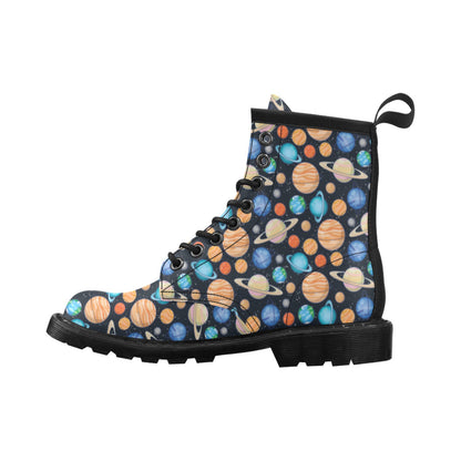 Planet Colorful Print Design LKS301 Women's Boots