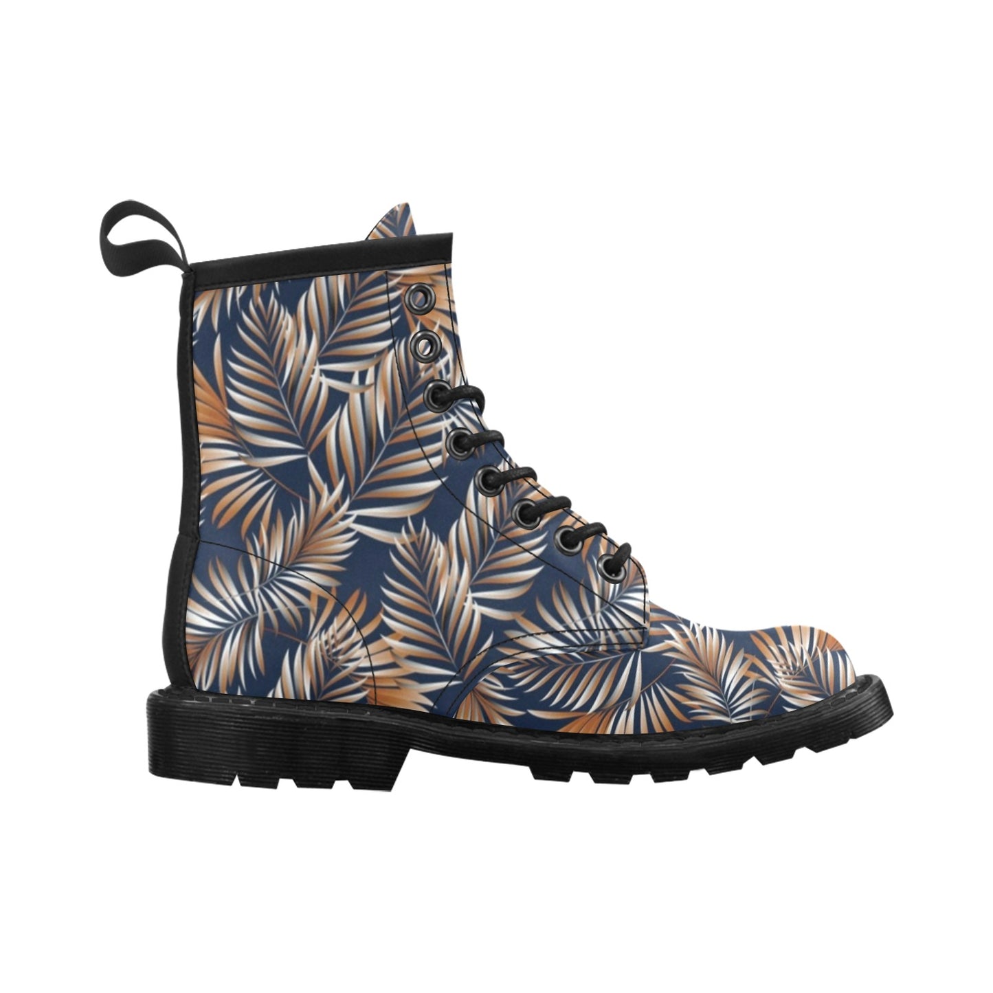 Tropical Flower Pattern Print Design TF07 Women's Boots