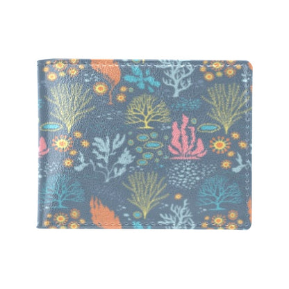 Seaweed Print Design LKS304 Men's ID Card Wallet
