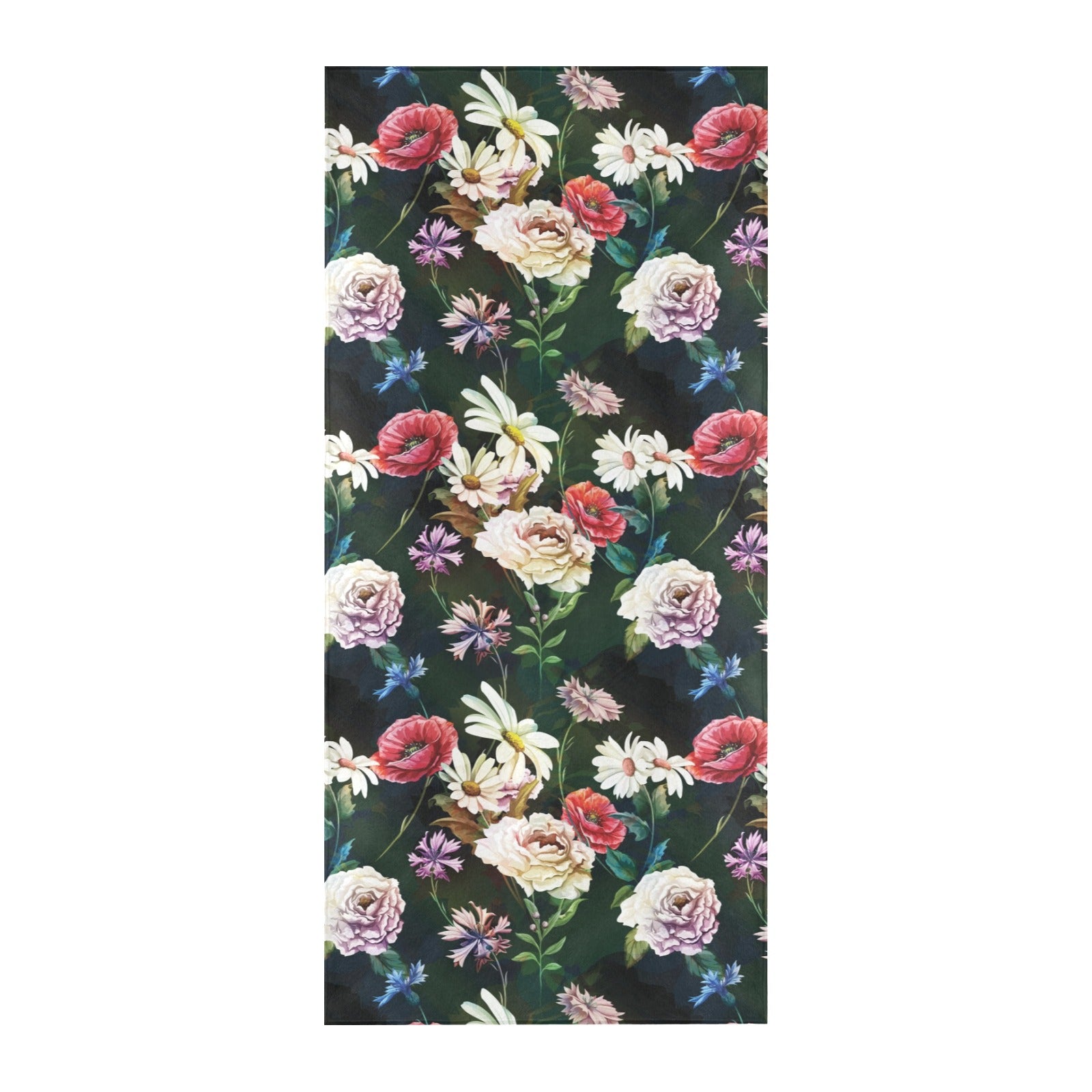 Summer Floral Print Design LKS303 Beach Towel 32" x 71"