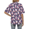 Donut Unicorn Pattern Print Design DN011 Women's Hawaiian Shirt