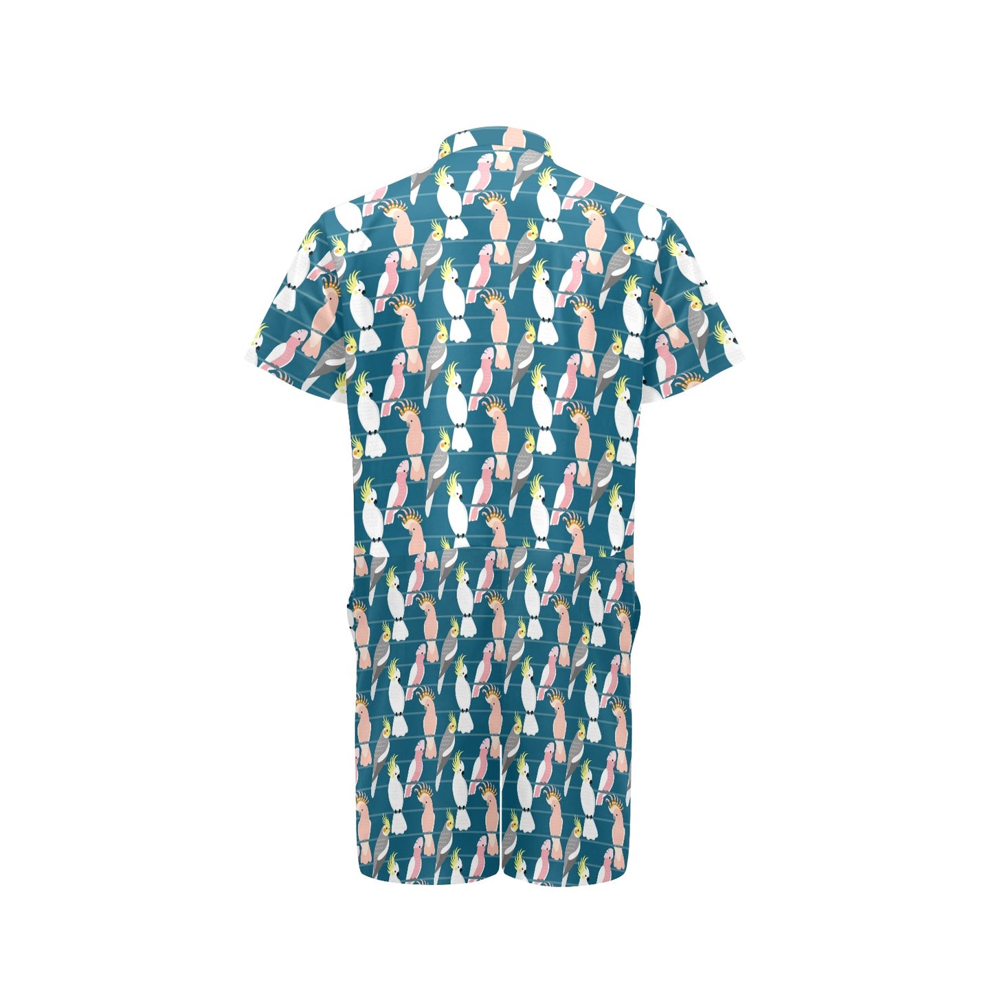 Cockatoo Print Design LKS401 Men's Romper