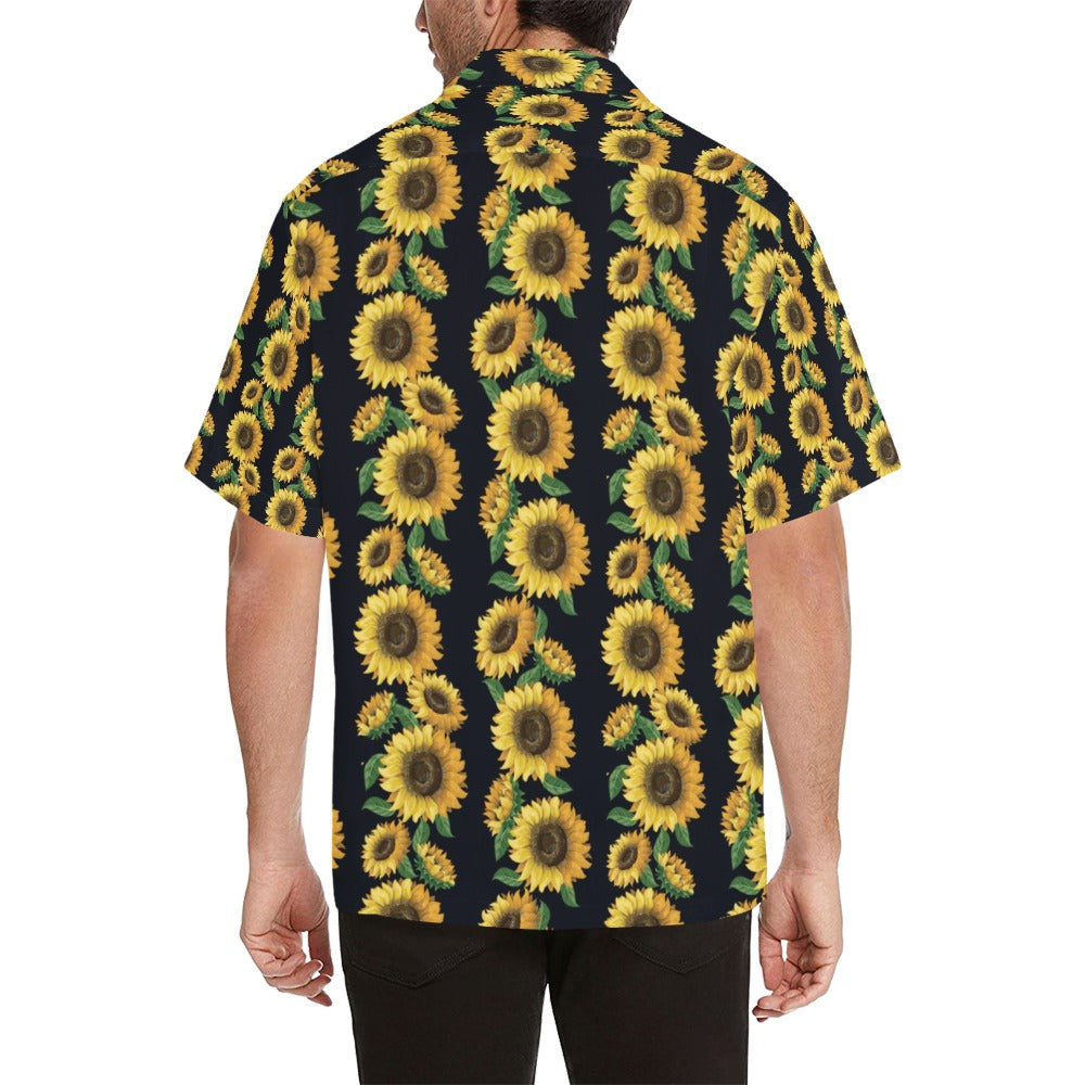 Sunflower Print Design LKS306 Men's Hawaiian Shirt