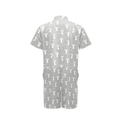 Angel Pattern Print Design 03 Men's Romper