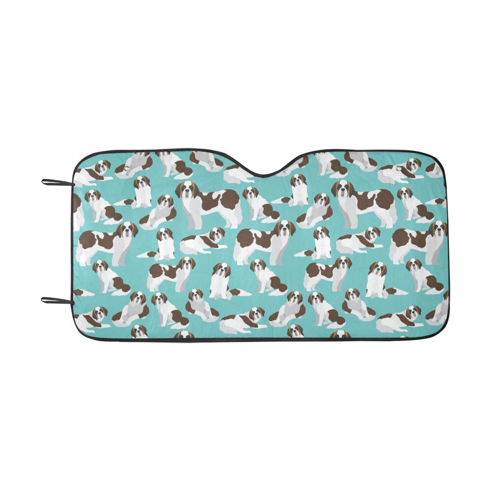 St Bernards Print Design LKS302 Car front Windshield Sun Shade