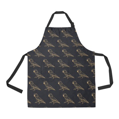 Parakeet Pattern Print Design A04 Apron with Pocket