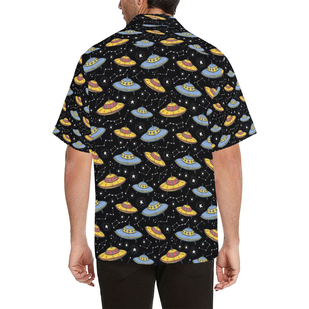 UFO Print Design LKS307 Men's Hawaiian Shirt