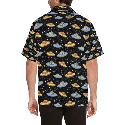 UFO Print Design LKS307 Men's Hawaiian Shirt