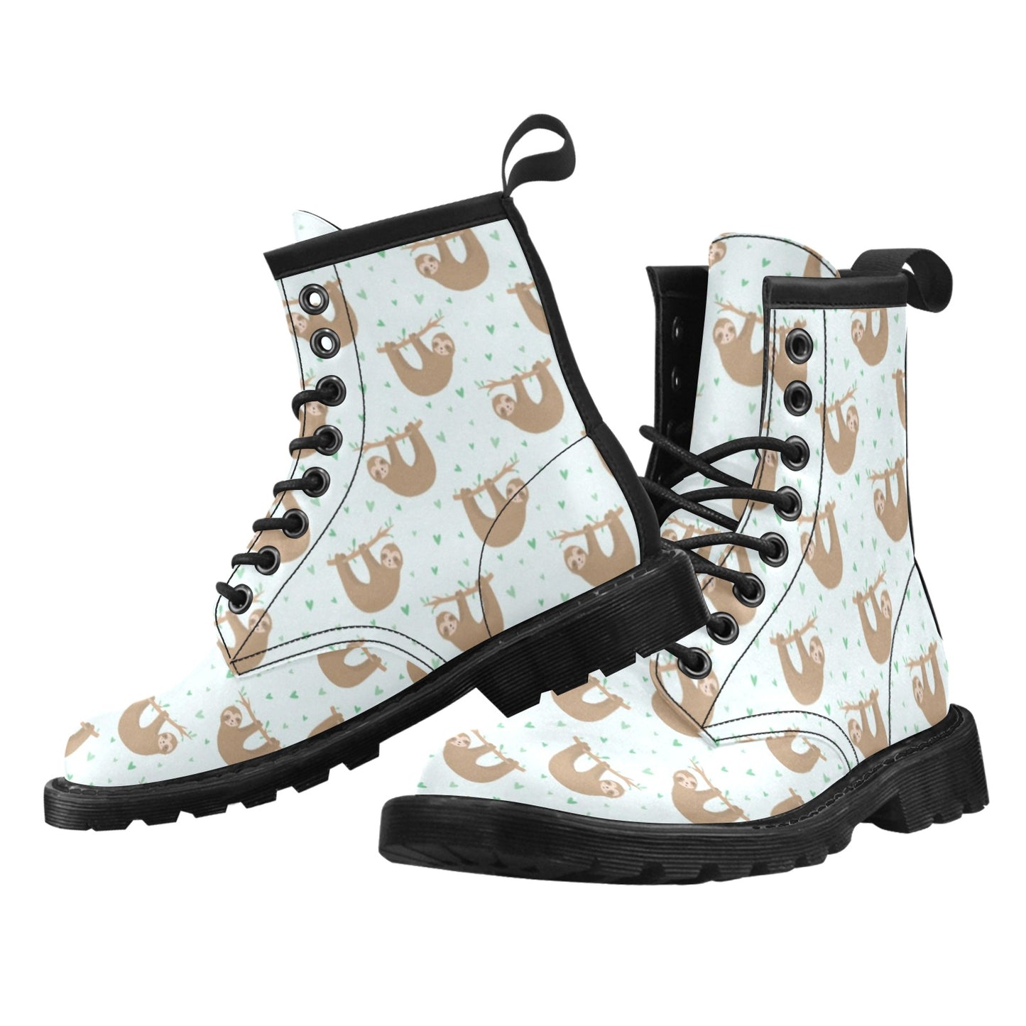 Sloth Print Design LKS308 Women's Boots
