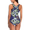 Anemone Pattern Print Design AM06 Women Swimsuit
