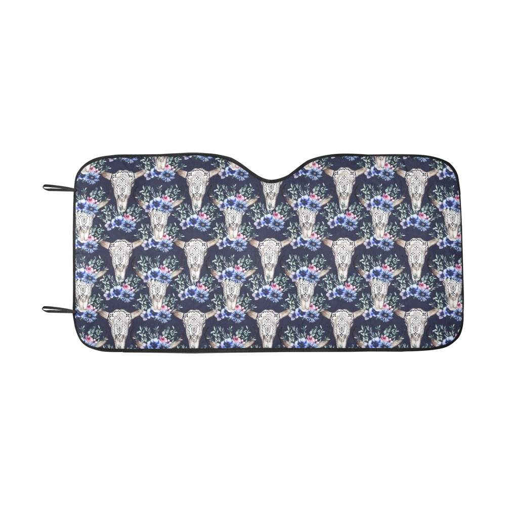 Buffalo Head Print Design LKS402 Car front Windshield Sun Shade