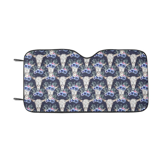 Buffalo Head Print Design LKS402 Car front Windshield Sun Shade