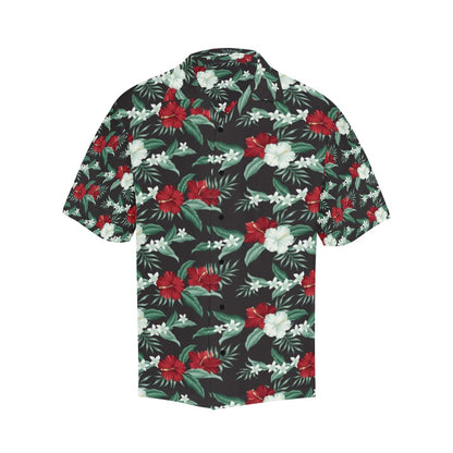 Tropical Flower Print Design LKS303 Men's Hawaiian Shirt