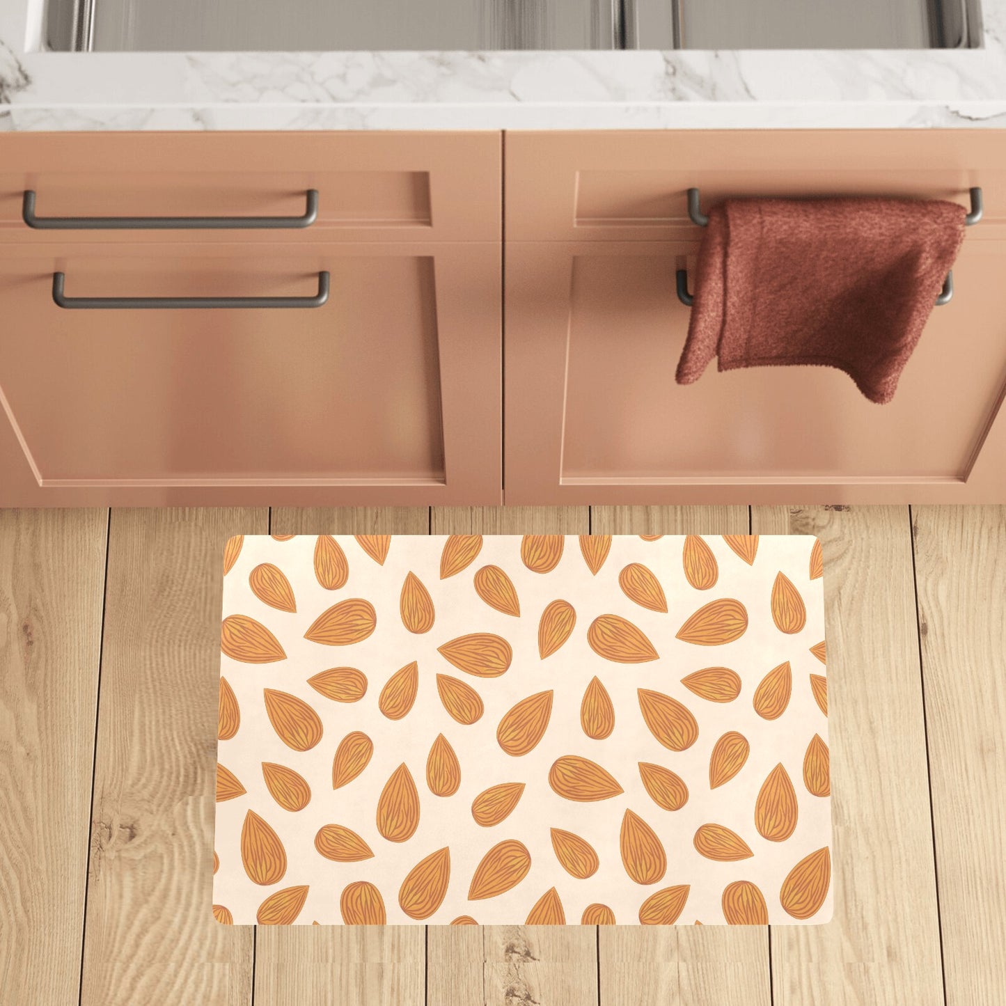 Almond Pattern Print Design 03 Kitchen Mat