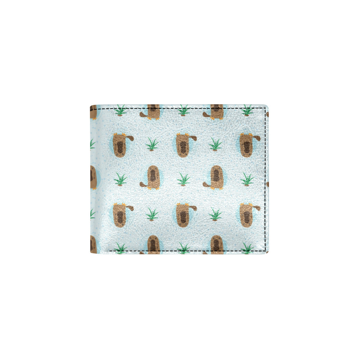 Platypus Pattern Print Design A04 Men's ID Card Wallet