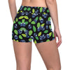 Blueberry Pattern Print Design BB03 Yoga Shorts