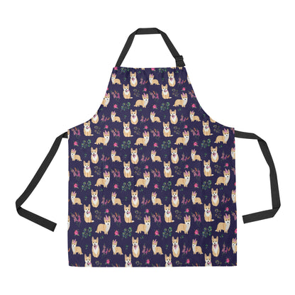 Pembroke Welsh Corgis Pattern Print Design A06 Apron with Pocket