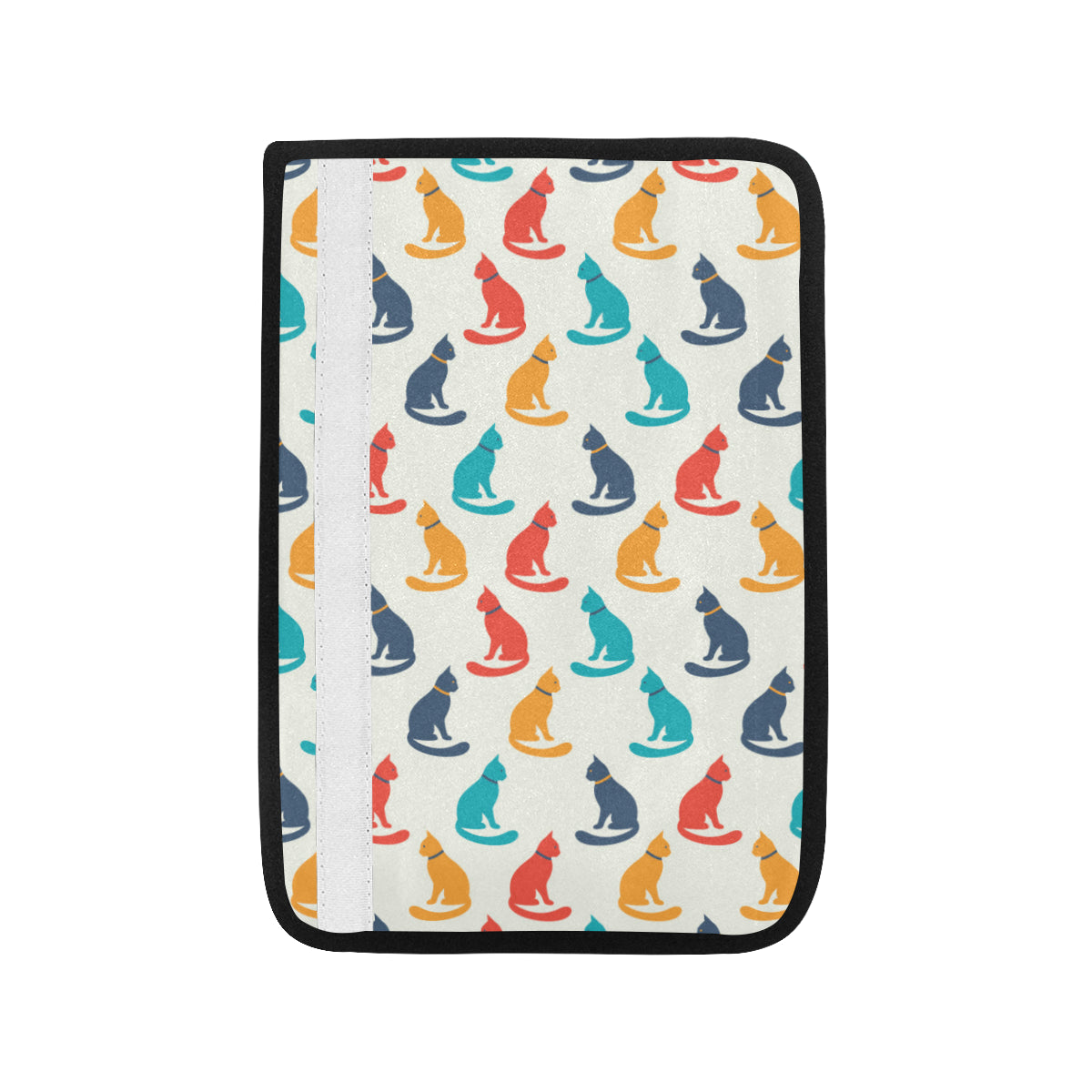 Cat Pattern Print Design 03 Car Seat Belt Cover
