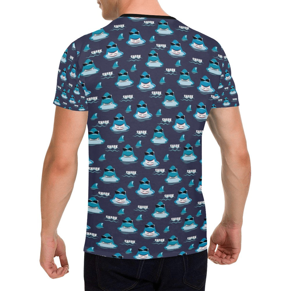 Shark Print Design LKS309 Men's All Over Print T-shirt