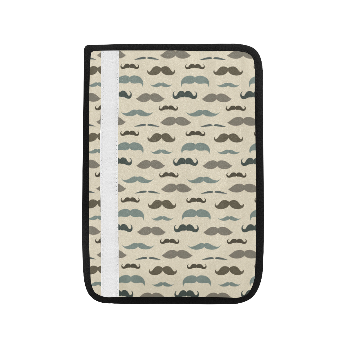 Mustache Pattern Print Design A01 Car Seat Belt Cover