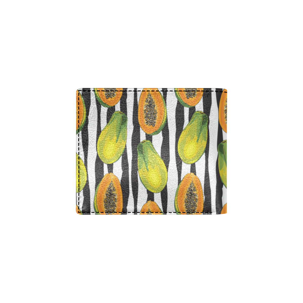 Papaya Pattern Print Design PP01 Men's ID Card Wallet