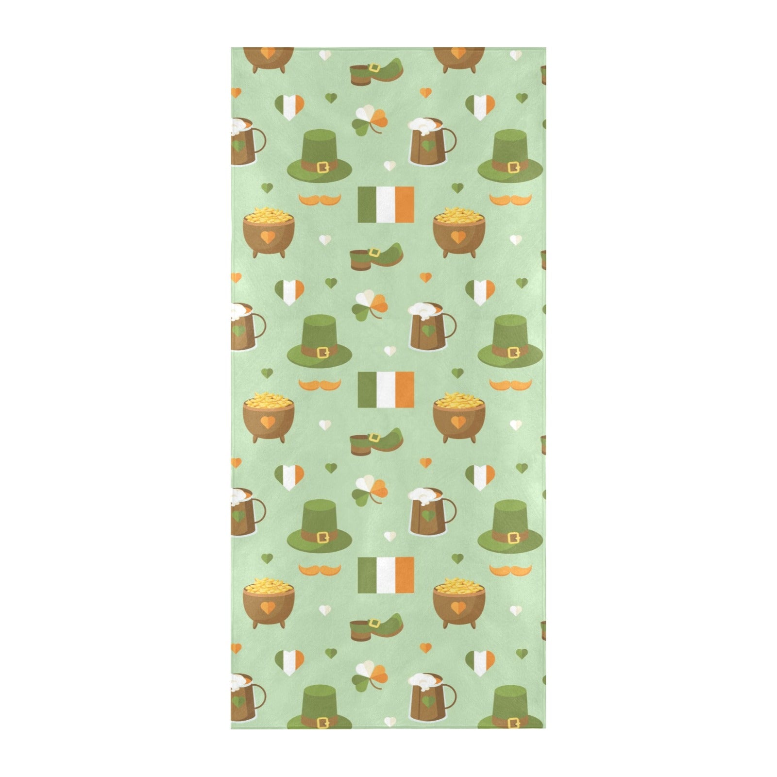 St Patricks Day Print Design LKS302 Beach Towel 32" x 71"