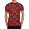 Skull Red Print Design LKS306 Men's All Over Print T-shirt