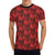 Skull Red Print Design LKS306 Men's All Over Print T-shirt