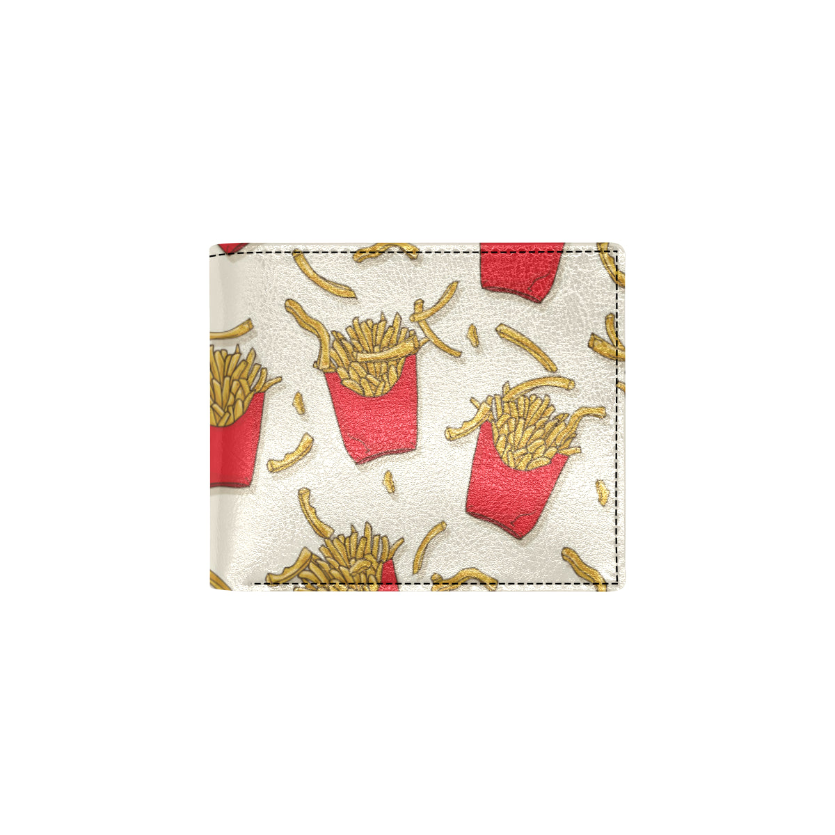 French Fried Pattern Print Design 01 Men's ID Card Wallet