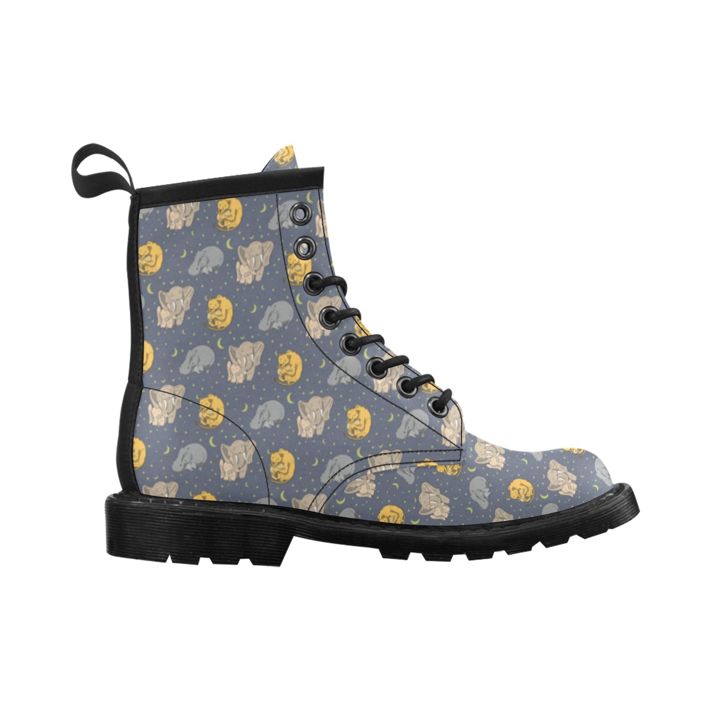 Safari Elephant Lion Print Design LKS303 Women's Boots