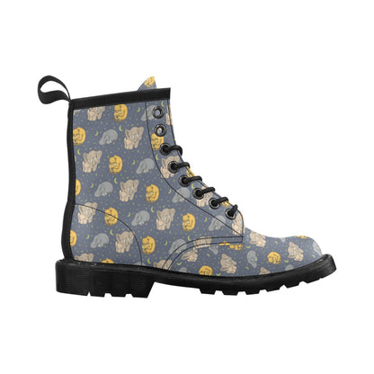 Safari Elephant Lion Print Design LKS303 Women's Boots
